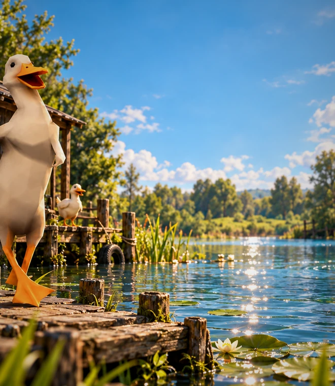 Happy summer day at DuckPack lake
